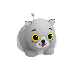 Liten katt - 3D lekeplassfigur i gummi